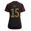 Maillot de Supporter Allemagne Niklas Sule 15 Extérieur Coupe du Monde 2022 Pour Femme